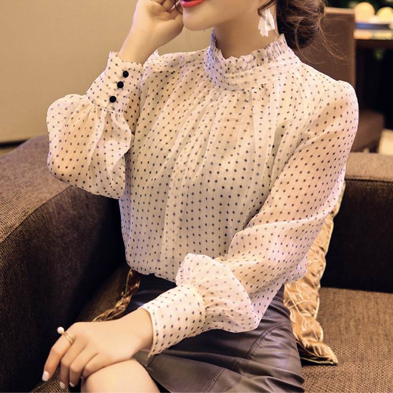 【透け感有り】カッコいいシフォンシャツ 透けにくい】ストレッチシフォンブラウス≪洗濯機で洗える