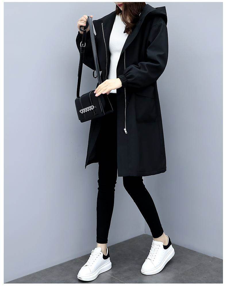トレンチコート ジャケット トップス アウター 羽織 前開き ひざ下 レディース かわいい 大人可愛い きれいめ 上品 こなれ感 シンプル カジュアル 主役級 存在感 個性的 韓国 オルチャン デート お出かけ トレンチコート 長袖 ポケット ファスナー ウエストマーク