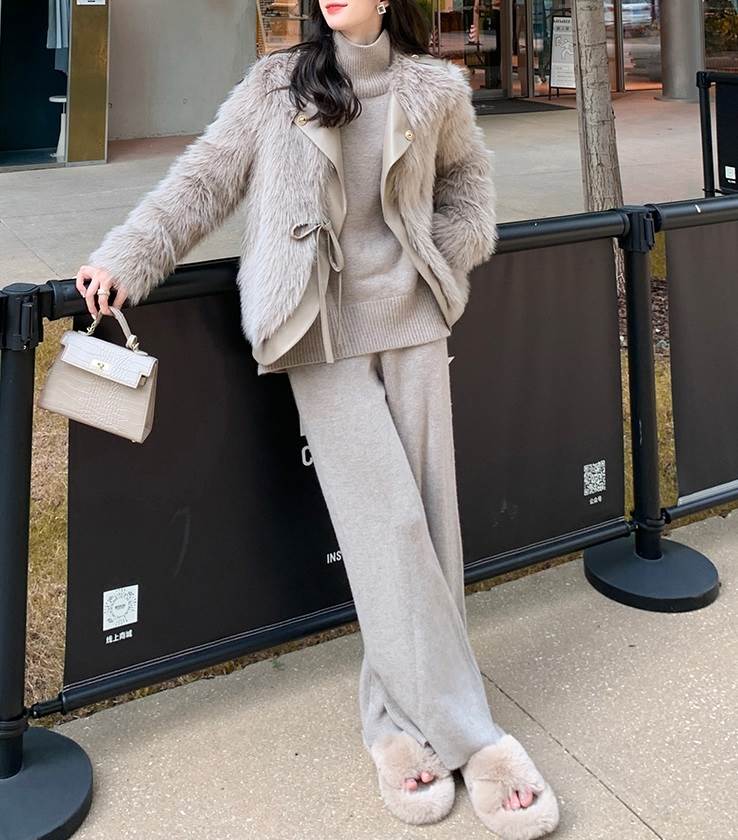 セットアップ トップス パンツ 上下セット 2点セット レディース ボトムス ルームウェア セーター 部屋着 ロングパンツ ロング 長袖 ハイネック ハイウエスト リブ かわいい 大人可愛い きれいめ シンプル カジュアル 個性的 セットアップ ラフ 韓国 オルチャン｜ORIENTAL WIND