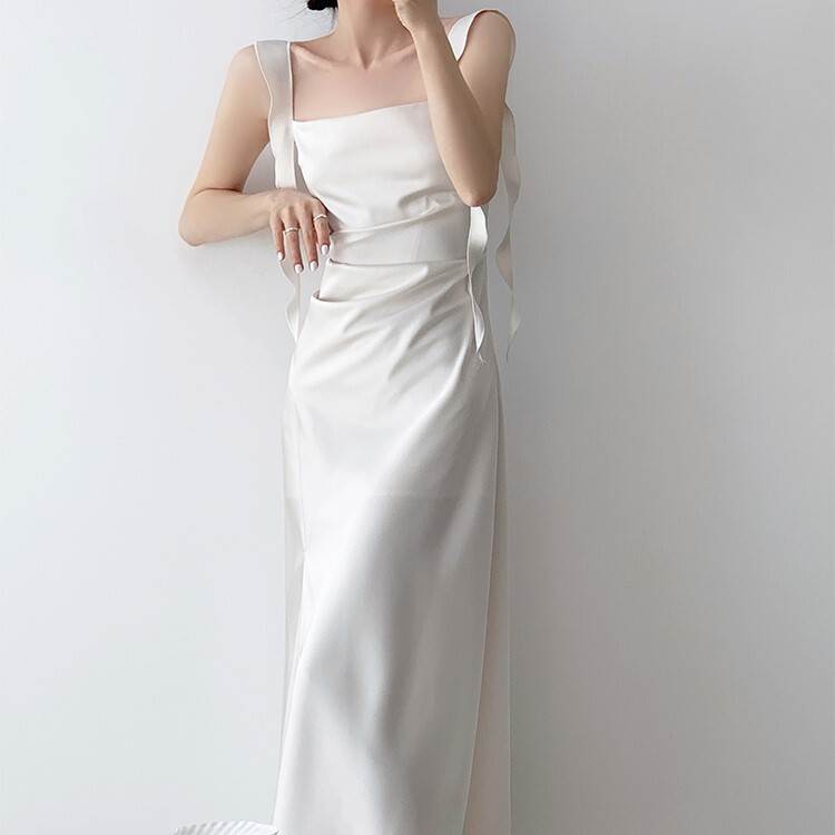 衣装 お召しもの スコート ミモレ丈 ロング丈 否色合い 真四角のど首 レディース 愛くるしげ 成年者好いたらしい 好いたらしいめ こなれ感 分かりやすい 心地よい 主演者級 お出でになる感 個人的特徴的 韓国 オルチャン 会う約束 お出かけ 衣装 片方細長い切口  酉の方角目じるし 袖なし