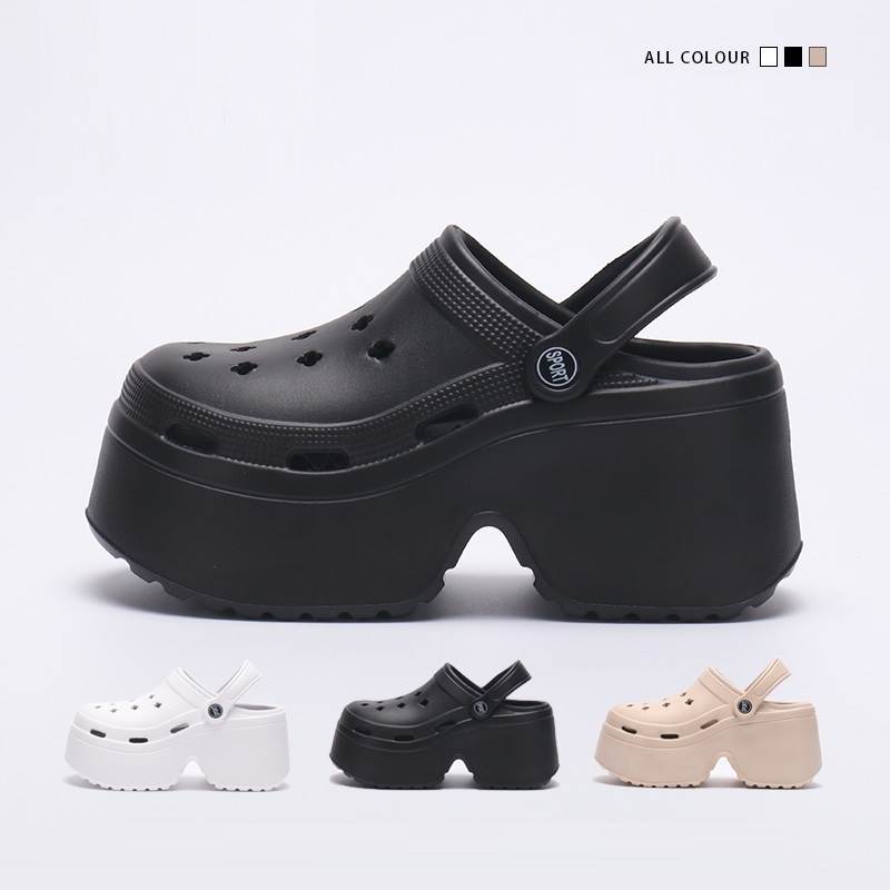 サイレンクロッグ　厚底サンダル ブラック セール】CROCS/クロックス レディース Siren Clog サイレン