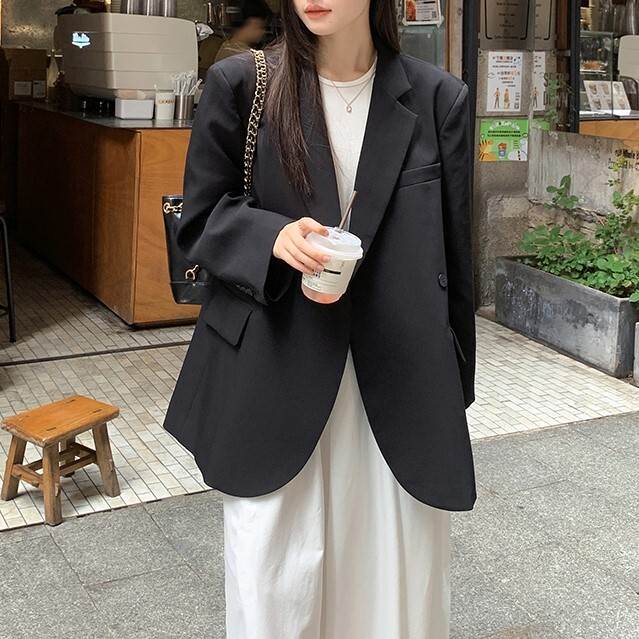 レディース ジャケット アウター 上着 長袖 スーツ襟 ストレート ダブルブレスト ポケット ボタン かわいい 大人可愛い きれいめ シンプル カジュアル 上品 おしゃれ レトロ こなれ感 都会的 ベーシック 無地 秋 通勤 送料無料 個性的 アウター 学生 学校 韓国 オルチャン