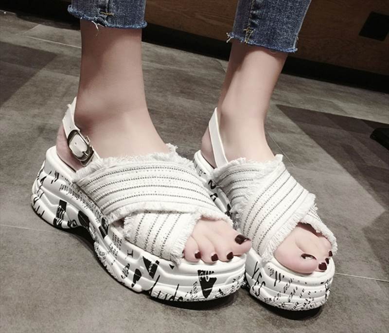 厚底 サンダル シューズ 白 レディース 22.5cm 23.cm 23.5cm 24.cm 24.5cm 歩きやすい ロゴ デニム 春 夏 秋 きれいめ シンプル カジュアル おしゃれ かっこいい スポーティー ボーイッシュ 合わせやすい 脚長 休日 リゾート パーティー イベント OL 韓国 オルチャン