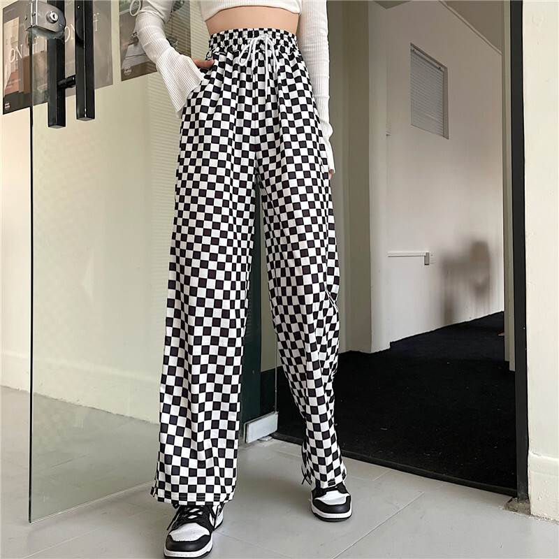 楽天市場】RomelCheo チェッカーフラッグ プリーツパンツ ワイド