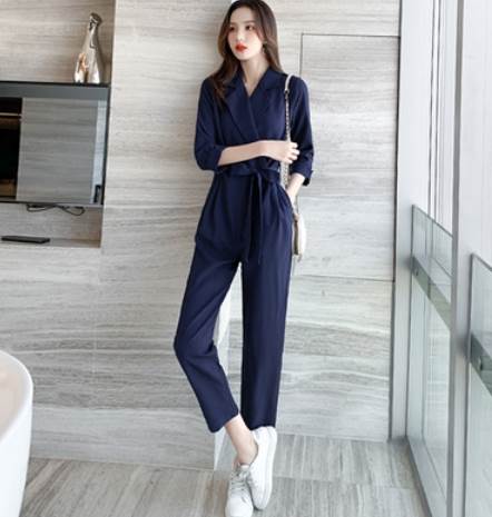 半袖オールインワンパンツ ロング丈 袖あり 半袖 Vネック ストレート リボン ウエストリボン 爽やか 大人スタイル かわいい 大人可愛い きれいめ シンプル カジュアル 大人 上品 おしゃれ かっこいい レトロ 大人可愛い 大人女子 ラフ ラブリー キュート 無地 春 夏｜ORIENTAL WIND