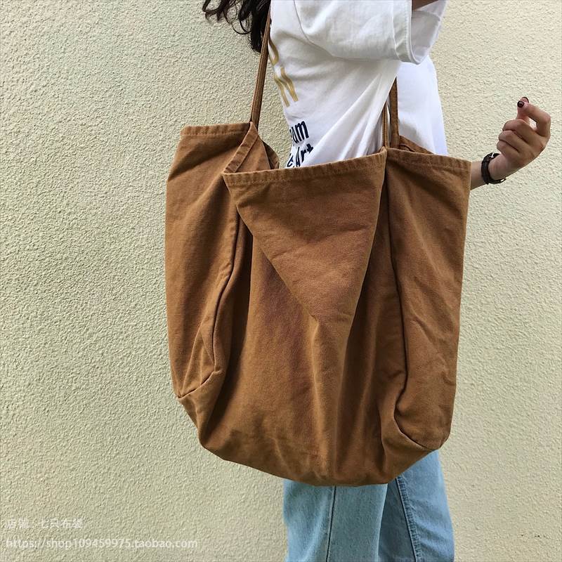 バッグ かばん 鞄 bag レディースバッグ ハンドバッグ ママバッグ マザーズバッグ 大容量 肩がけ 手持ち キャンバス シンプル カジュアル おしゃれ お洒落 こなれ感 ラフ ルーズ 無地 10代 20代 30代 40代 レディース 女性用 ママ 学生 通学 お出かけ 休日 デイリー