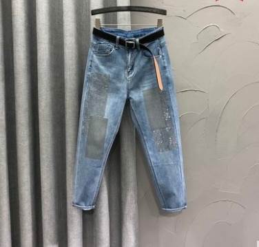 スタッズ付デニム ボトム デニム 綿 爽やか 大人スタイル 大人可愛い きれいめ シンプル カジュアル 大人 上品 おしゃれ かっこいい レトロ アジアン 大人可愛い 大人女子 こなれ感 ラブリー キュート 個性的 存在感 無地 春 秋 冬 10代 20代 30代 40代 50代