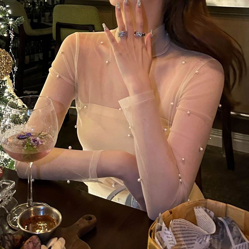 Pearl tops レディース かわいい 大人可愛い きれいめ 上品 おしゃれ かっこいい こなれ感 個性的 エレガント 都会的 ナチュラル オフィス ビジネス OL 通勤 学生 学校 デート お出かけ お泊まり