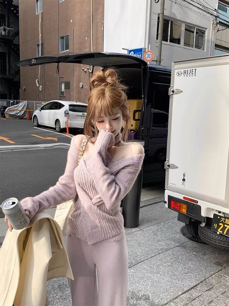 レディース トップス ニット セーター オフショルダー ふわふわ かわいい 大人可愛い きれいめ シンプル カジュアル 上品 おしゃれ こなれ感 クール ラブリー キュート 秋 冬 お出かけ 暖かい 普段使い 着回し 9,533円