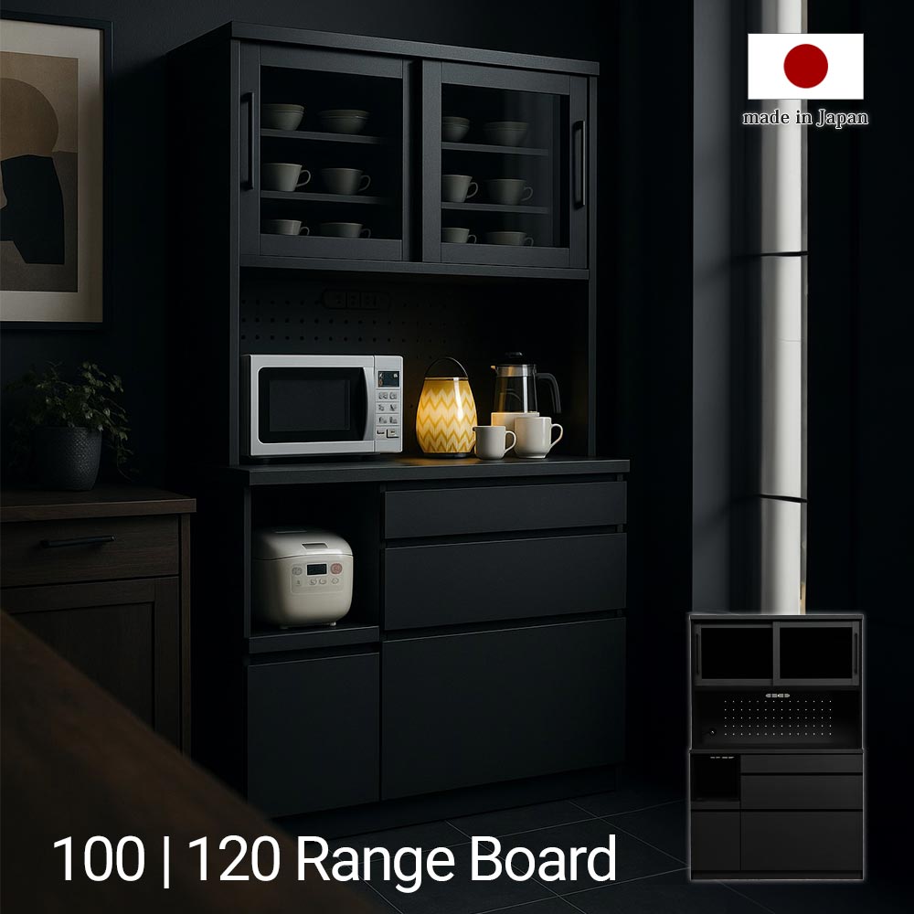 【全商いもの尖んがり15倍】 国産 食器棚 100 120 昼ご飯ゲーム盤 勝手もとゲーム盤 日本製 幅100糎 幅120糎  公々然たる印字機 選べる大いさ 大電気容量 横すべり扉 今めかしい 黒いこと 今めかしい 北欧風 勝手もと納める 押し込み 家電納める カッ