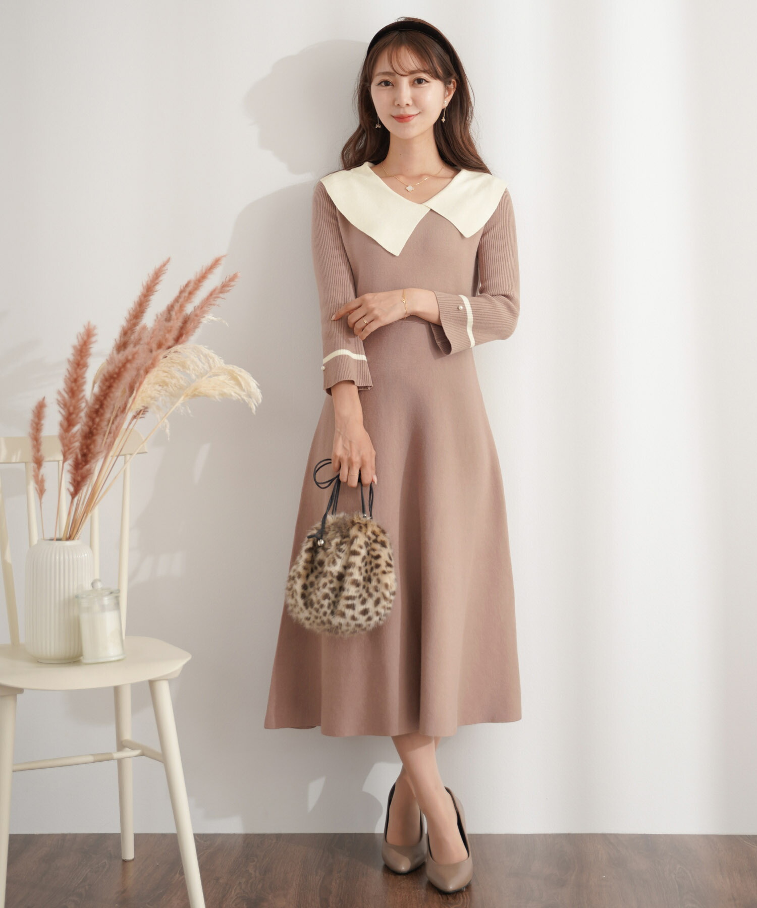 2buy3buyクーポン対象！BLACK-FRIDAY-SALE ニット ワンピース