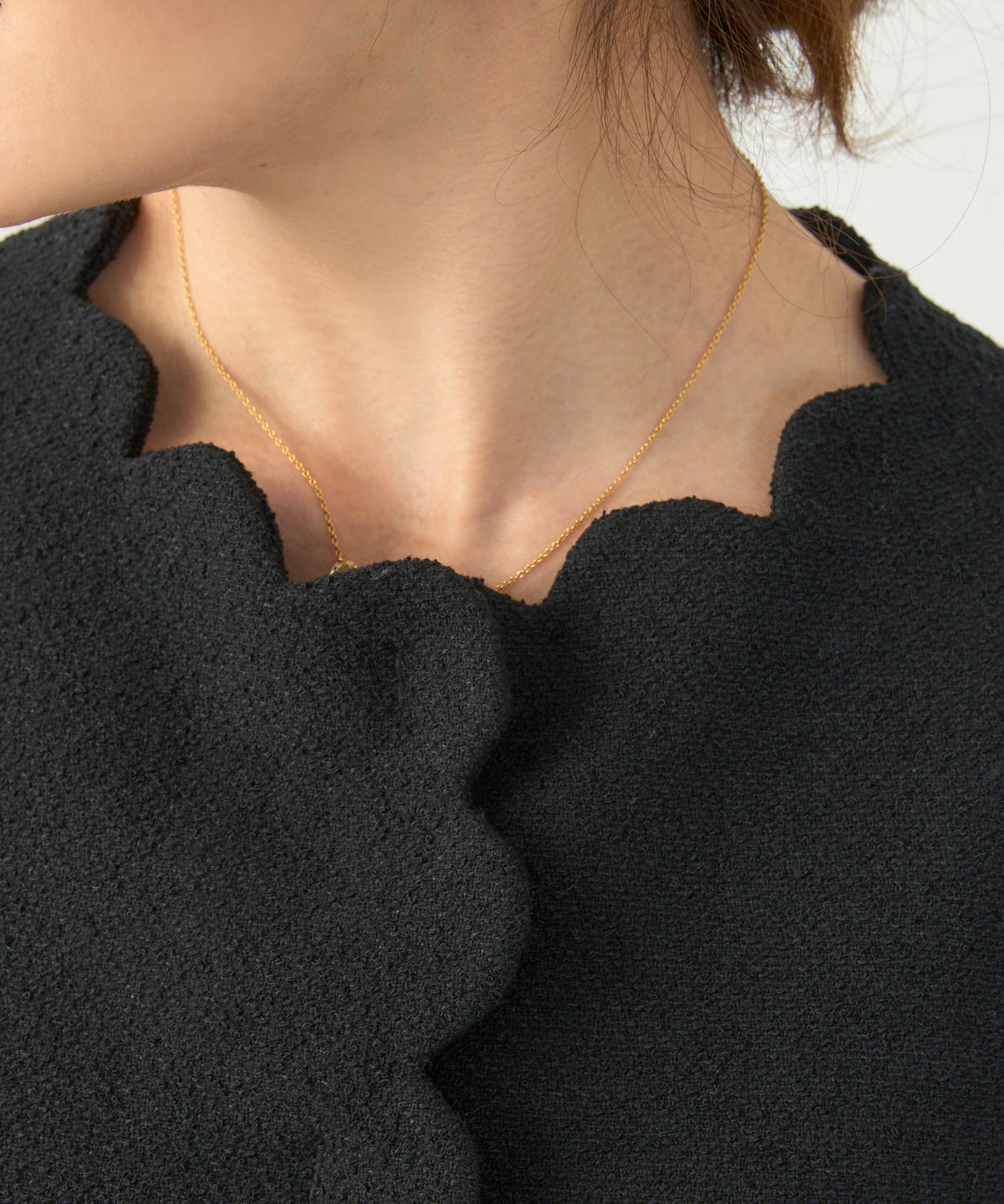 オケージョン スカラップ ショート ジャケット Liala×PG オケージョン スカラップ ショート ジャケット Liala×PG 全3色｜lpg241