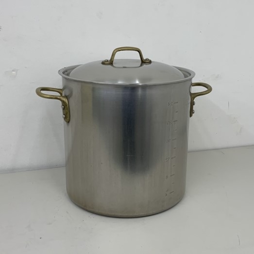 【中古】 A08618 キングデンジ ステンレス鋼寸胴鍋 オール熱源相応う 中尾軽銀   33糎 27L 【御役目用】【御厨子所用】