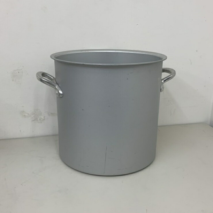 【中古】 A08631 プロマイスターIH アルミ寸胴鍋 北陸アルミニウム(株) IH対応 直火OK 33cm 27L　【業務用】【厨房用】