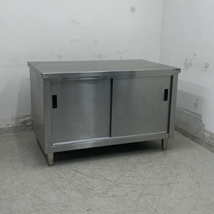 【中古】 A08648 膳立て台 マルゼン   ステンレス鋼 御役目時刻表 W1200 x D750 ｘ H800 粍 【御役目用】【勝手もと用】【家財おまかせ便】