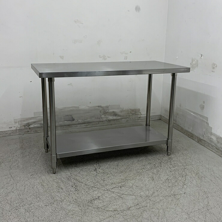 【中古】 A08823 作業台 ステンレス 作業テーブル　W1200 x D600 ｘ H800 mm　【業務用】【厨房用】【車上渡し又は営業所止め】