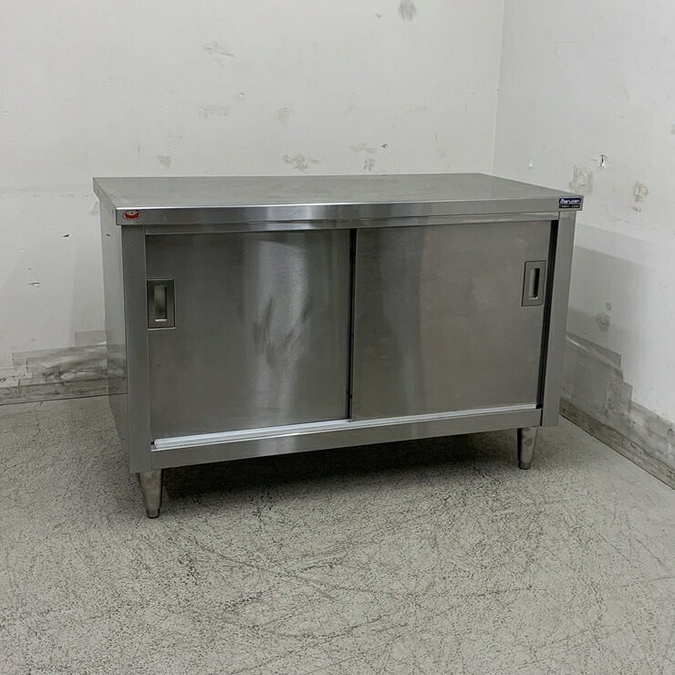 【中古】 A08835 調理台 マルゼン BH-126N ステンレス 扉付き作業台 W1200 x D600 ｘ H800 mm　【業務用】【厨房用】【車上渡し又は営業所止め】