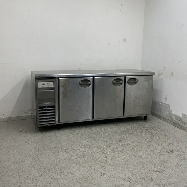 【中古】 A08985 冷蔵コールドテーブル 3ドア フクシマ YRC-180RM 100V 幅180cm　【業務用】【厨房用】【保証有】【家財おまかせ便】