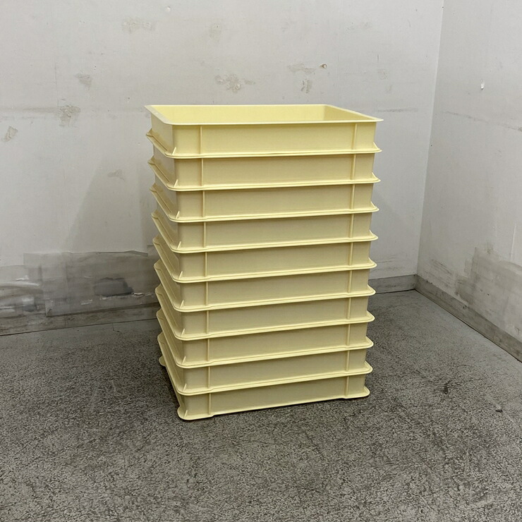 【中古】 A09063 ばんじゅう/麺入れもの 10個入り口・入口 サンコー メン入れもの4型-B   W540 x D385 ｘ H80 粍/1個当たり 【御役目用】【御厨子所用】【車上乗り合い船又は取り引き所打ち切り】複数形店卸し資産あり