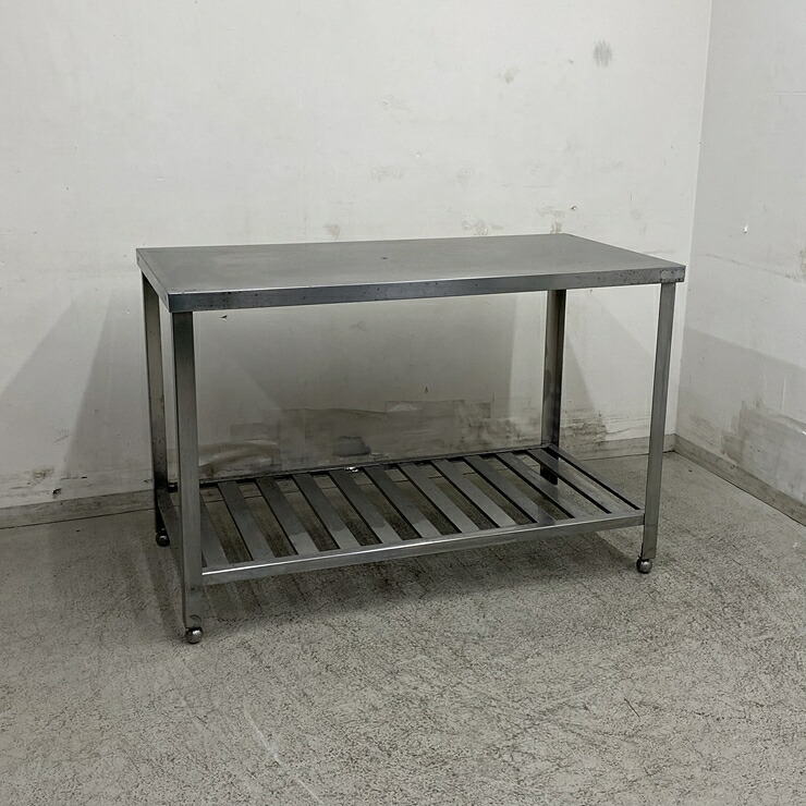 【中古】 A09125 作業台 ステンレス 作業テーブル W1200 x D600 ｘ H800 mm　【業務用】【厨房用】【車上渡し又は営業所止め】