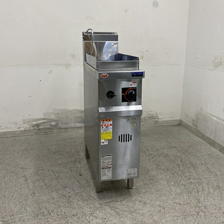【中古】 A08968 角槽型ゆで麺機 マルゼン MRY-03 2023年製 LPガス用 幅25.5cm　【業務用】【厨房用】【保証有】【家財おまかせ便】