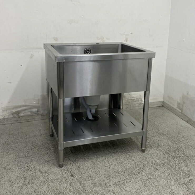 【中古】 A09257 1槽シンク バックガード無しタイプ ステンレス 流し台 W600 x D700 ｘ H800 mm　【業務用】【厨房用】【車上渡し又は営業所止め】 19,250円