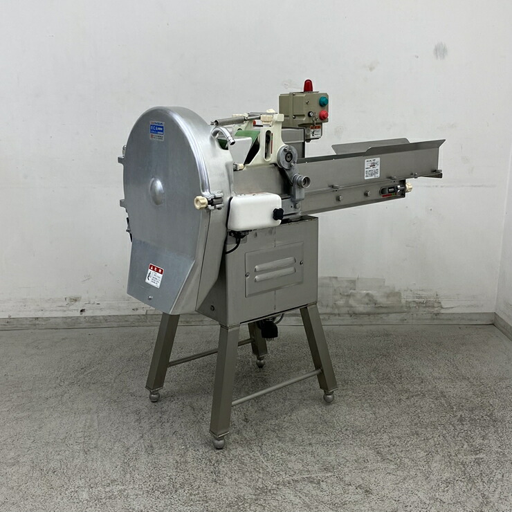 【中古】 A09143 大型スライサー サニタリー型 エムラ ECA 3相200V 1枚刃 丸千切り板 【加工業プラント】【実業用】【引きうける有】【取り引き所止・昇降機有直送可】