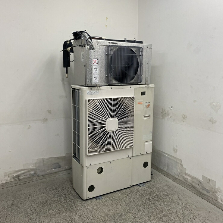 【中古】 A09322 プレハブ冷蔵庫用 冷却ユニット セパレートタイプ パナソニック/日立 CC-V3080H / KX-R2A2 3相200V　【業務用】【保証有】【営業所止・リフト有直送可】K