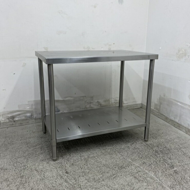 【中古】 A09273 作業台 ステンレス 作業テーブル W900 x D600 ｘ H800 mm　【業務用】【厨房用】【家財おまかせ便】
