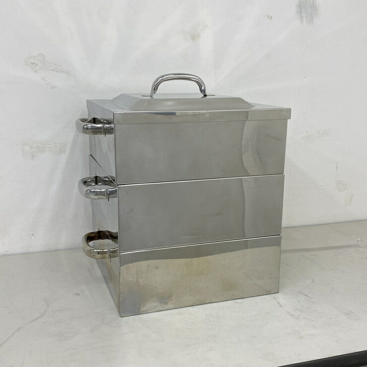楽天市場】【中古】1 SA 業務用ステンレス 角蒸し器 42cm 2段 内寸
