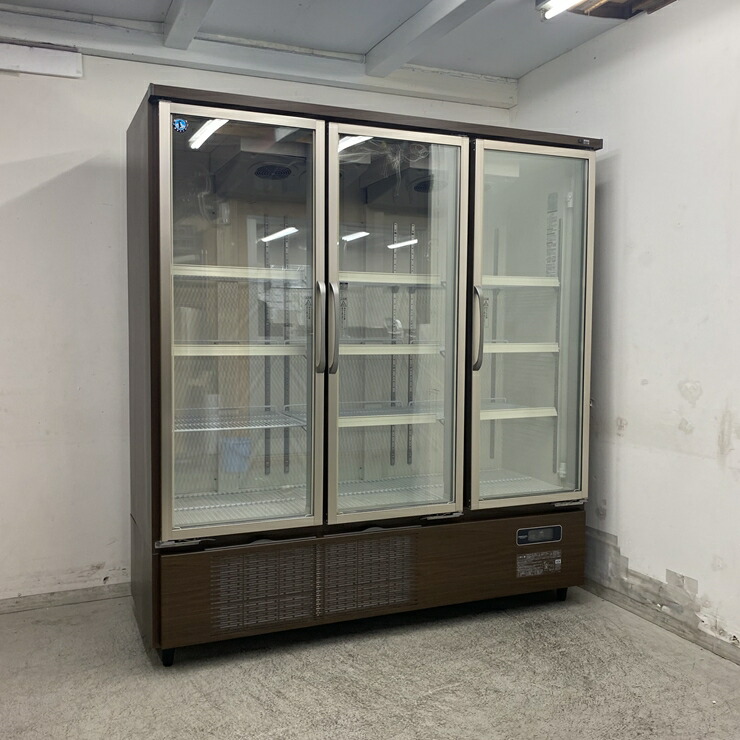 【中古】 A08634 リーチはたご屋 氷る陳列棚 ホシザキ USF-180AT3-B 3相200Vと100V 幅180珊 【御勤め用】【勝手もと用】【引きうける有】【取り引き所止・昇降機有直送可】K