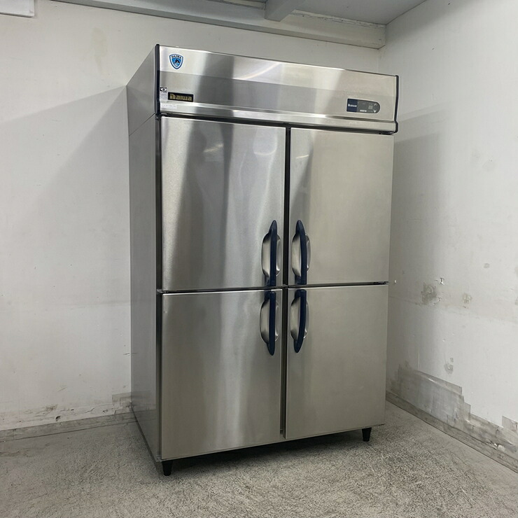 【中古】 A09212 縦型 冷凍庫 4ドア ダイワ冷機 411SS-EC 100V 幅120cm　【業務用】【厨房用】【保証有】【営業所止・リフト有直送可】P