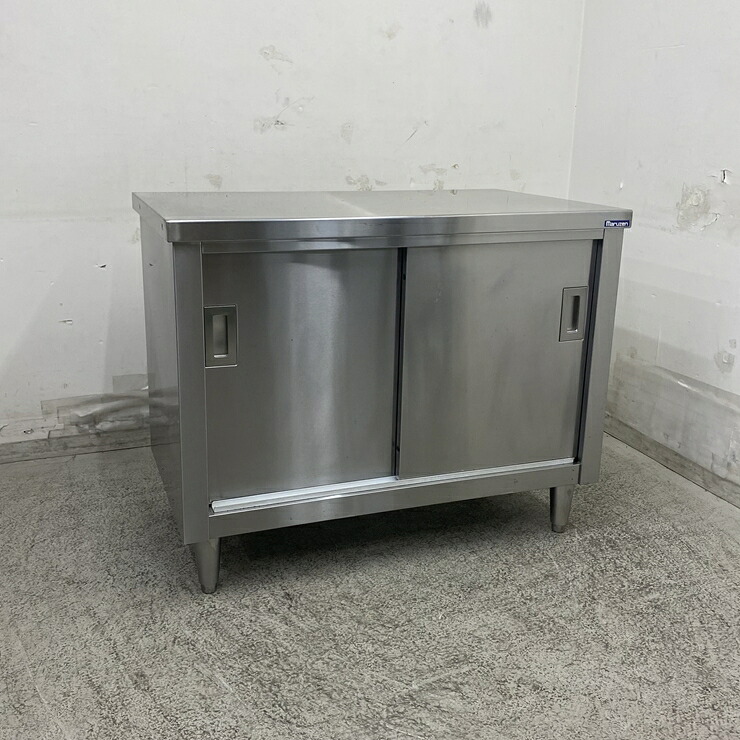 【中古】 A09408 調理台 マルゼン ステンレス 扉付き作業テーブル W1000 x D600 ｘ H800 mm　【業務用】【厨房用】【家財おまかせ便】｜オリマックスキッチンプロショップ