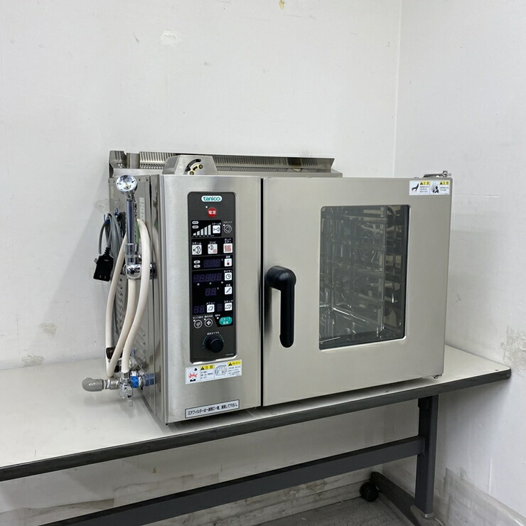 【中古】 A09135 スチームコンベクションオープン 屁っ放り式 タニコー TSCO-4GBN3 卓上型 都市屁っ放り用 要100Vワット数 幅75糎 【御役目用】【御厨子所用】【引き受ける有】【家財おまかせ便】