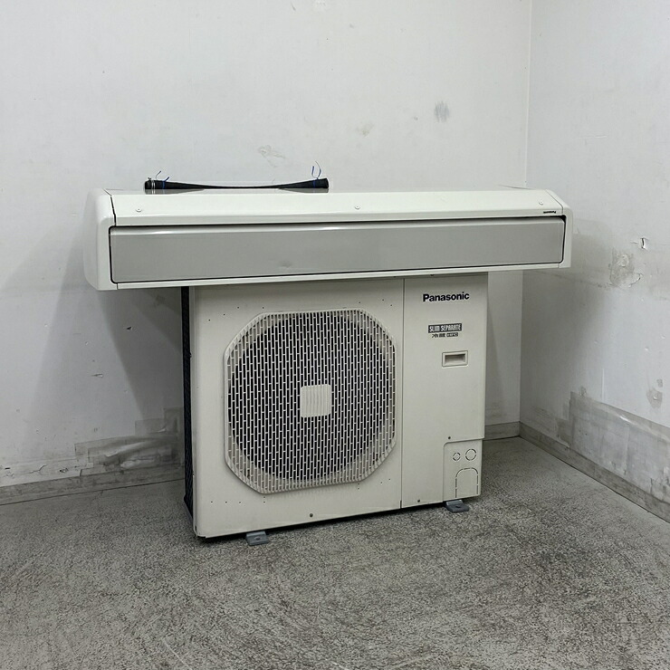 【中古】 A09539 プレハブ冷やかす社会的単位(冷蔵) セパレート式 パナソニック ［庫内機］PCU-SV350ME ［庫外機］PCU-SV300MU 3相200V 【御勤め用】【引きうける有】【取り引き所止・昇降機有直送可】K