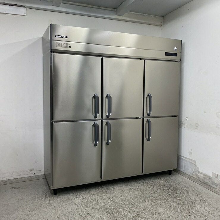 【中古】 A09654 縦型 冷蔵庫 6枚ドア フクシマガリレイ GRN-180RM 100V 幅180cm　【業務用】【厨房用】【保証有】【営業所止・リフト有直送可】P｜オリマックスキッチンプロショップ