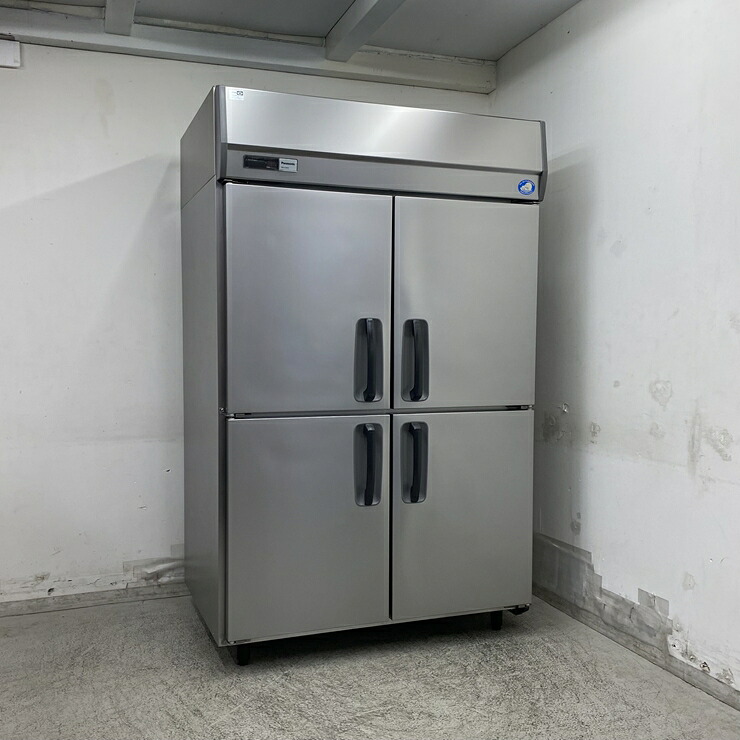 【中古】 A09700 縦型 電気冷蔵庫 真っただ中ピラー受け答え パナソニック SRR-K1281S 100V 幅120珊 奥ふかさ80珊 【御勤め用】【勝手もと用】【引きうける有】【取り引き所止・昇降機有直送可】P