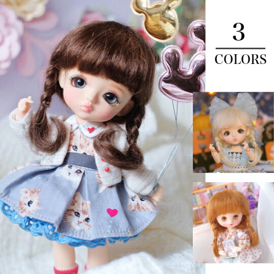 楽天市場】【ニニアンドキノ ドールウィッグ 4.5インチ エアリー