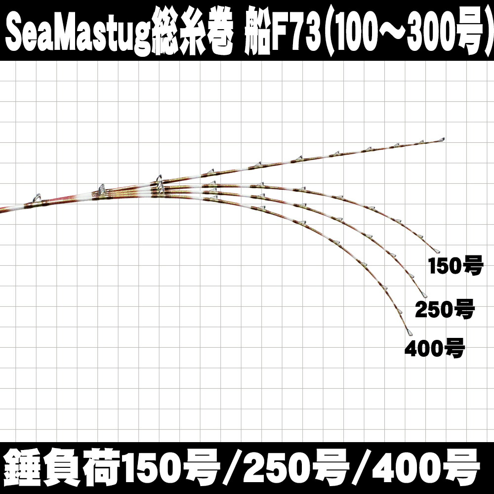 楽天市場 ポイント10倍 アカムツ キンメに 中深海 総糸巻船竿 シーマスタッグ 船 F 73 5 Mh 80 0号 H 100 300号 Ori 5f73 船竿 竿 ロッド 7 3調子 中深海 アカムツ ノドグロ キンメ おり釣具 楽天市場店