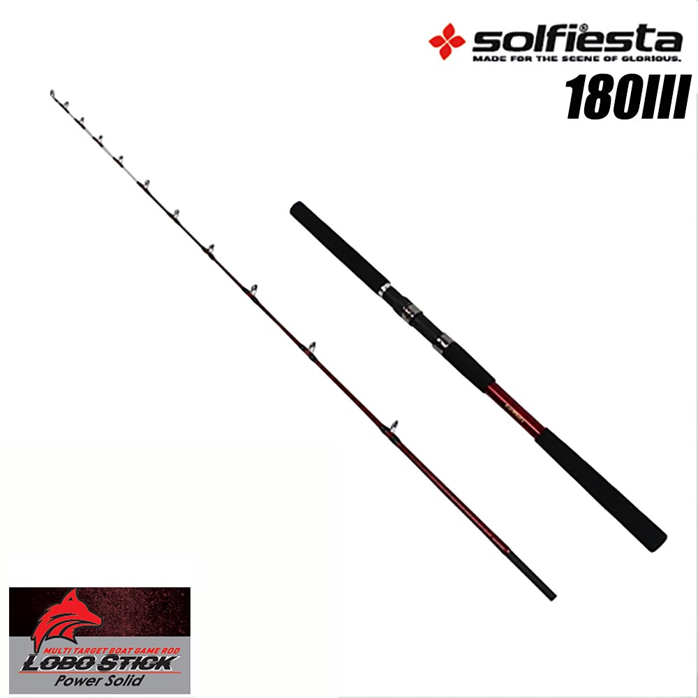 楽天市場】Solfiesta グラスソリッド並継船竿 LOBO STICK 180 I (solf