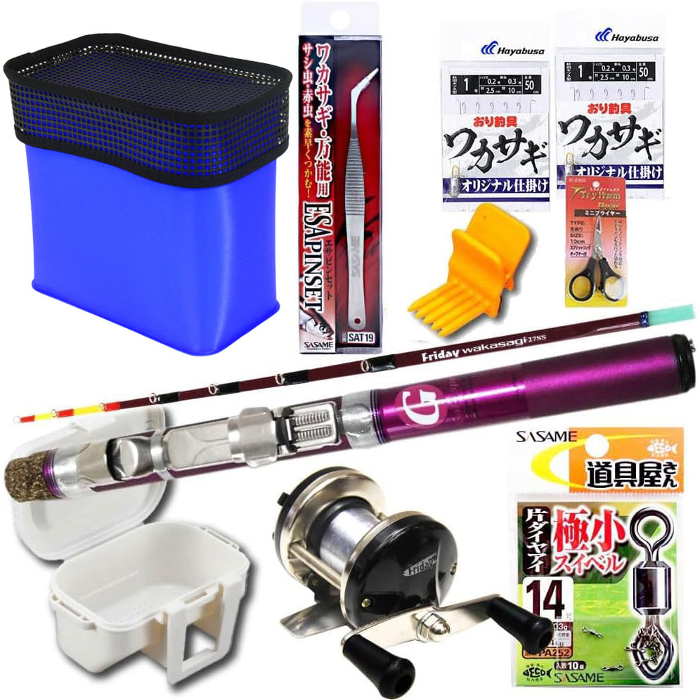 楽天市場】ワカサギ釣りセット ワカサギロッド 糸付きリール が全部