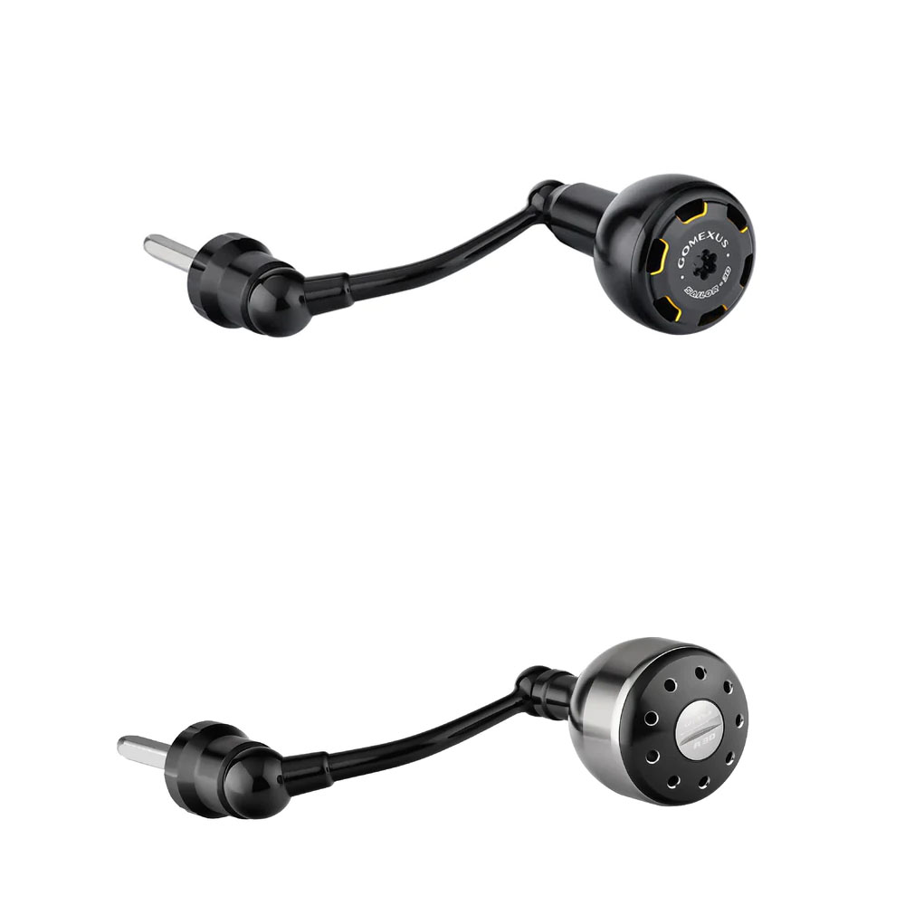 楽天市場】GOMEXUS カーボン製 ベイトリールハンドル 98mm ブラック