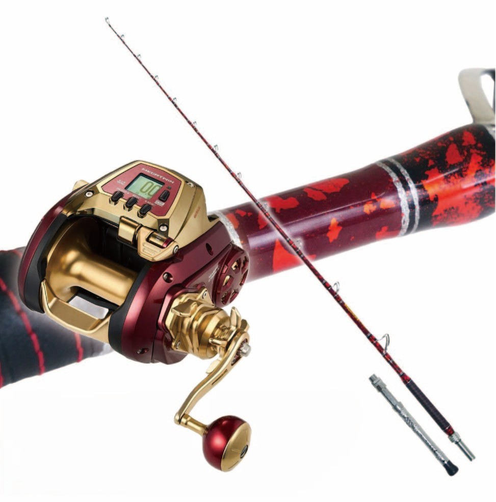 深海・マグロセット GRANDEVO ディープシー C/Edition 270-600 スプラッシュレッド＆ダイワ 電動リール シーボーグ G1800M-RJ(ori-funeset977)｜おり釣具 船竿 船釣り 沖釣り 深海釣り 大物釣り キンメ アコウダイ マグロ クエ サブラボウズ イシナギ キハダ