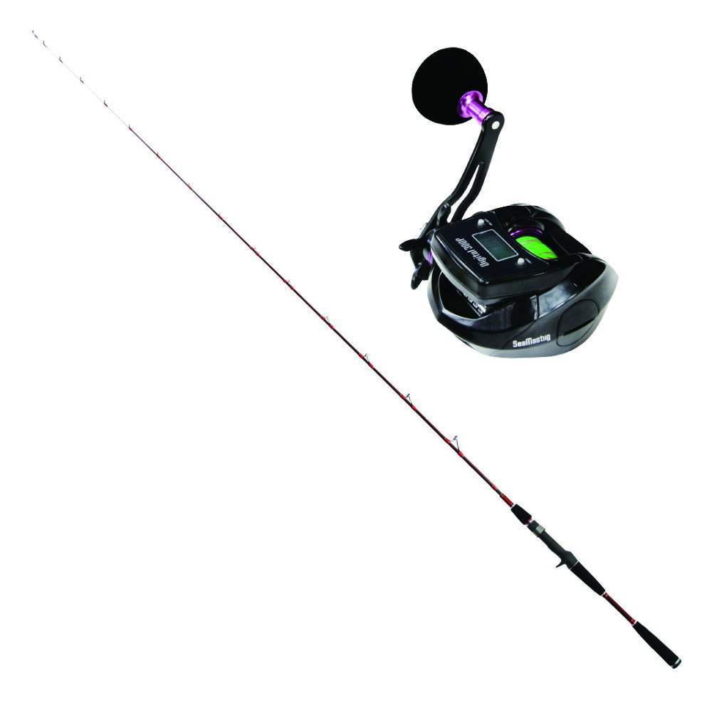 ライトゲームに最適 SP船FT500 C10-205 FujiSICガイド搭載 ライトゲームトリガータイプ ＆ SeaMastug Digital300P PEライン2号200m付き (ori-funeset460)｜ライト五目 万能船竿 アジ釣り メバル釣り イサキ釣り 船メバル 真鯛釣り マダイ タイラバ 船釣り の商品写真