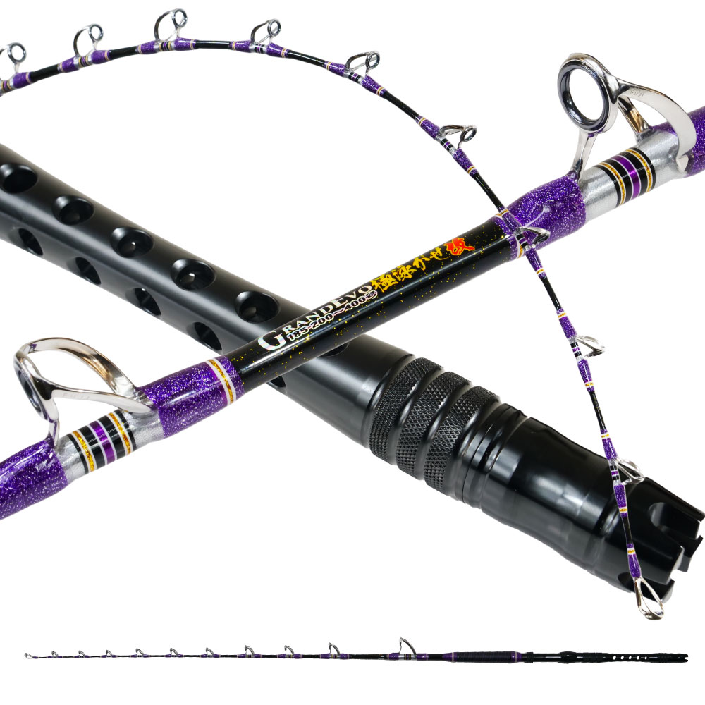 ゴクスペ Grandevo 極泳がせ改 185(200~400号)(goku-961956)|泳がせ ノマセ 大物 怪魚 カンパチ ヒラマサ キハダ マグロ クロマグロ 黒マグロ 船 オフショア Gokuspe クエ イシナギ カンナギ ウインチ 釣り リアルワンピース