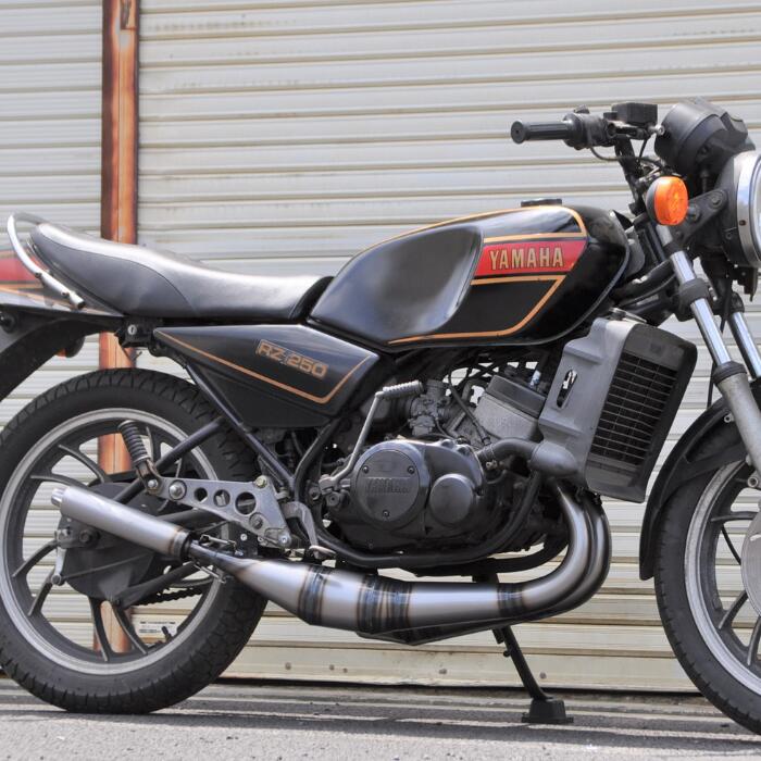 RZ250 4l3 ミズノモーター　輪切りクロス　ステンレス　仮付けのみ　未始動 RZ250/350用 クロスチャンバー（輪切り）ステンレスタイプ