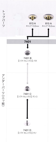 ロットボタン15mm 200セット 注目