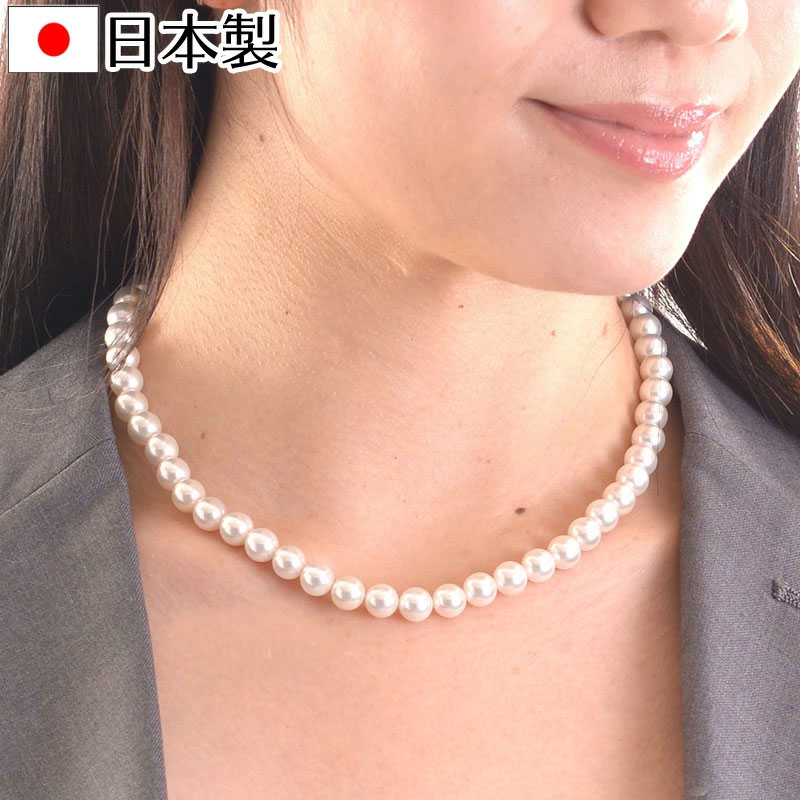 貝パール ペンダント ネックレス 14K ITALY dkn0824.jpg