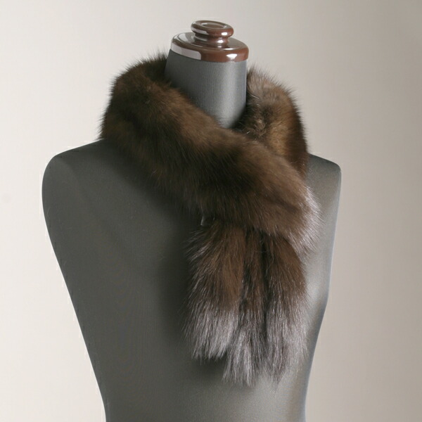 楽天市場】男女兼用 毛皮 マフラー ロシアンセーブル 140cm丈 ファー