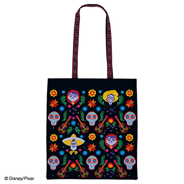 ディズニー リメンバー・ミー チアフルミュージック トートバッグ ミニバッグ ミニトートバッグ キャラクター ランチバッグ お弁当 ランチトート トートバッグ 弁当収納 手提げ 柄物 イラスト 縦長トート 夏 冬 アウトドア 遠足 公園 お花見 ピクニック レジャー 学校画像